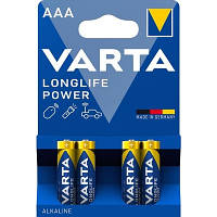 Батарейка Varta Longlife Power AAA BLI 4 Alkaline