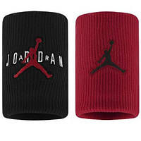 Напульсники Nike JORDAN JUMPMAN TERRY WRIST BANDS 2 PK червоний, чорний Уні OSFM