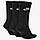 Шкарпетки Nike U NK NSW EVRY ESSENTIAL CREW 3PR чорний Уні 34-38, фото 3