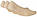 Шкарпетки Nike W NK ED LTWT FOOT 3PR бежевий Жін 34-38, фото 3