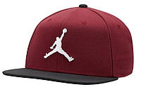 Кепка Nike JORDAN PRO JUMPMAN SNAPBACK темно-червоний, чорний, білий Уні MISC