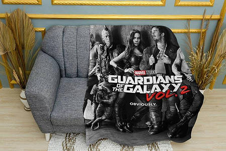 Плед «Guardians of the Galaxy. Plaid. Marvel», фото 1