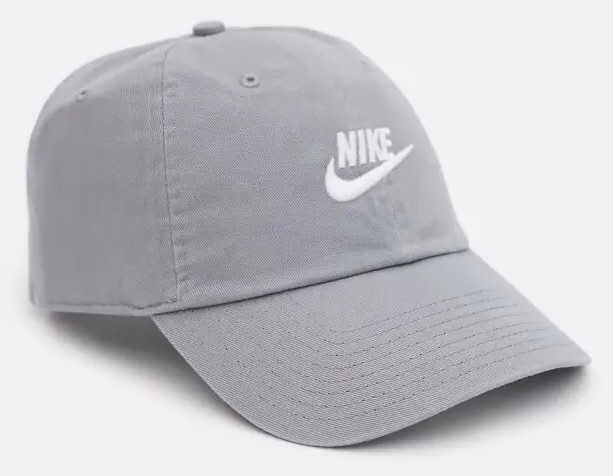 Кепка Nike U NSW H86 FUTURA WASH CAP сірий Уні OSFM