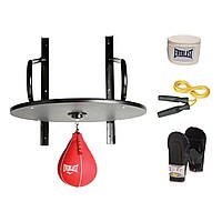 Боксерський набір Everlast SPEED BAG KIT чорний Уні UNI