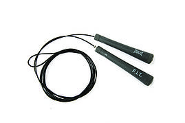 Скакалка Everlast WEIGHTED DELUXE SPEED ROPE чорний Уні 335 см