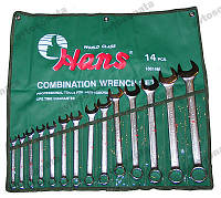 Набір ключів ріжково-накидних 14 шт 10-32 мм HANS (16614M) сумка p