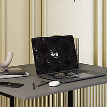 Стіл-трансформер Sly 90*66 см Графіт/Чорні ноги TM ArtInHead, фото 4