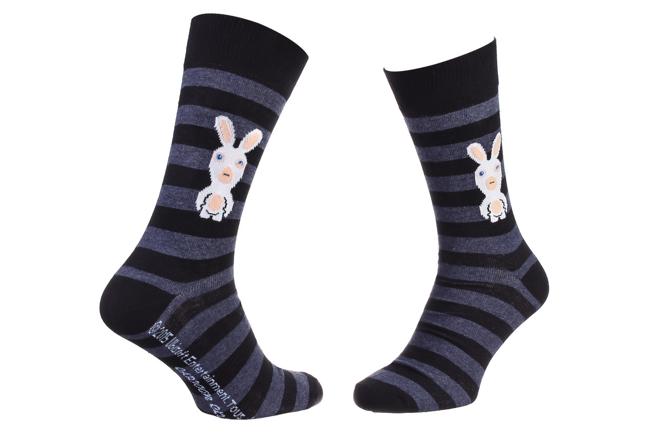 Шкарпетки LAPINS CRETINS LAPIN ET RAYURES чорний Уні 39-42, арт.93153261-4