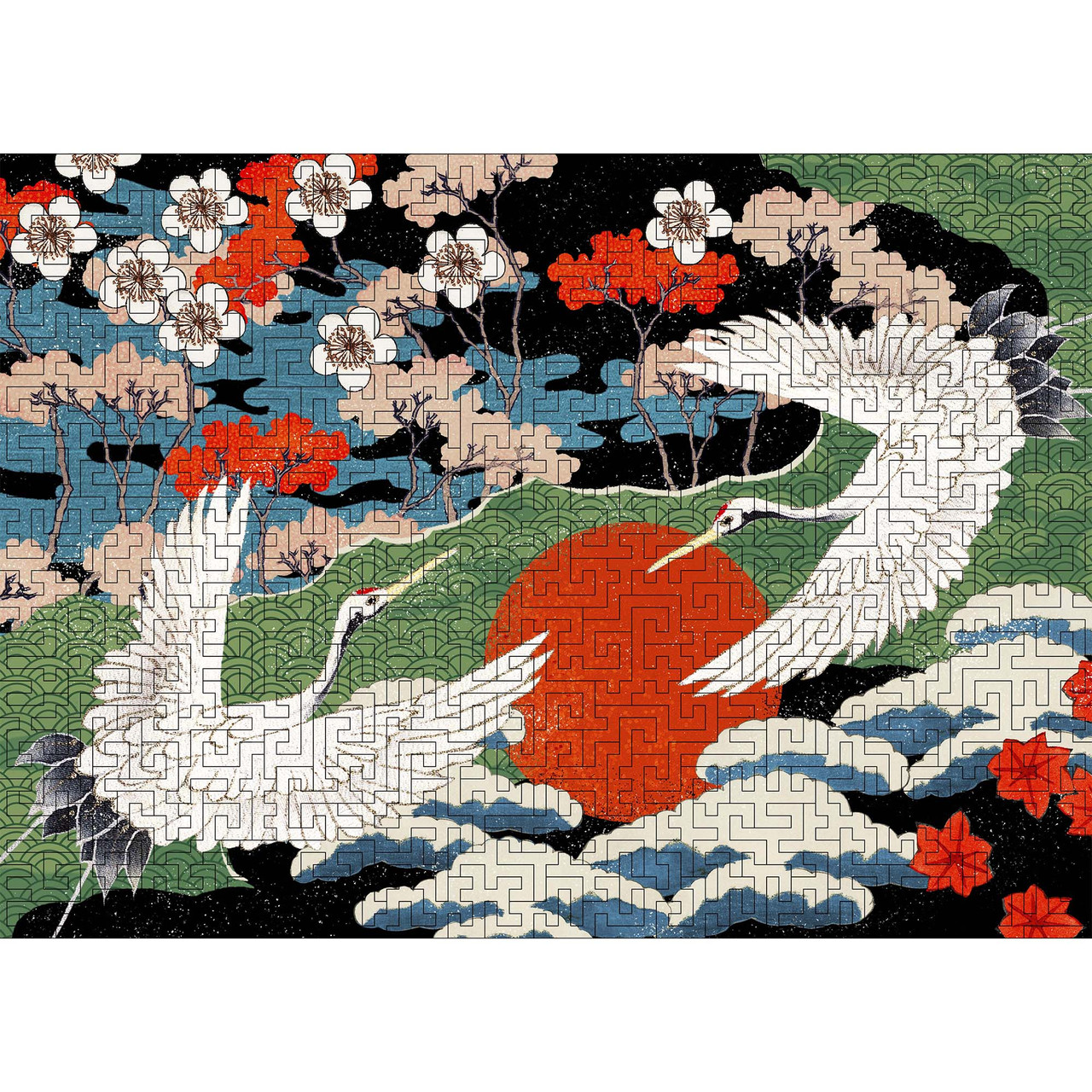 Дерев'яний пазл-лабіринт Woods Story Журавлі L, фото 1