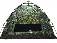 Палатка нейлоновая с одним входом водостойкая, Кемпинговая палатка автомат с чехлом в комплекте