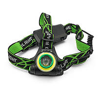 Налобний ліхтарик T106-T6+COB, фото 2