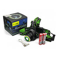 Налобний ліхтарик T106-T6+COB, фото 7