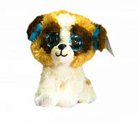 Уценка. Уценка. Мягкая игрушка "Глазастик: Собака", маленькая (коричневая) - Грязная лапа лысина на голове