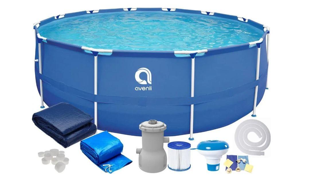 Басейн каркасний AVENLI 366 x 76 см садовий комплект 16в1, фото 1