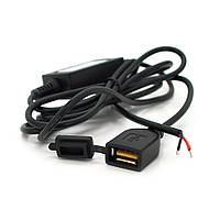 Конвертер USB2.0(F),DC 5V, Black, OEM l
