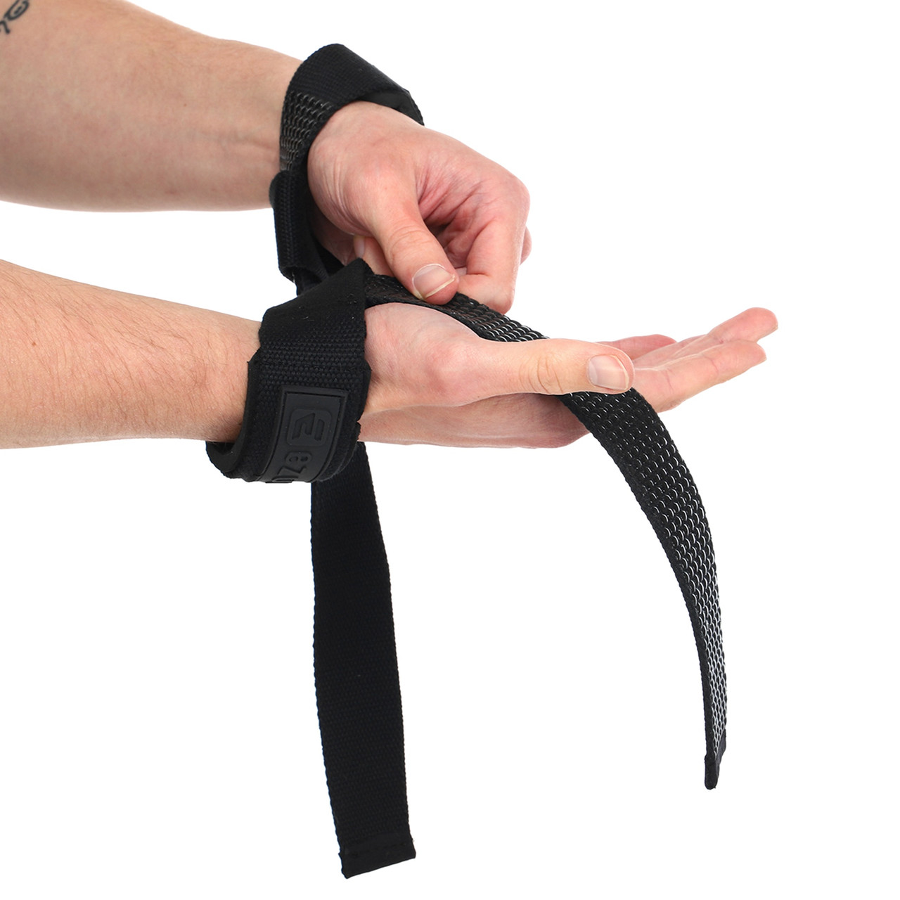 Лямки для станової тяги Ezous Lifting Strap B-03 розмір 58х3,8 см Black, фото 1