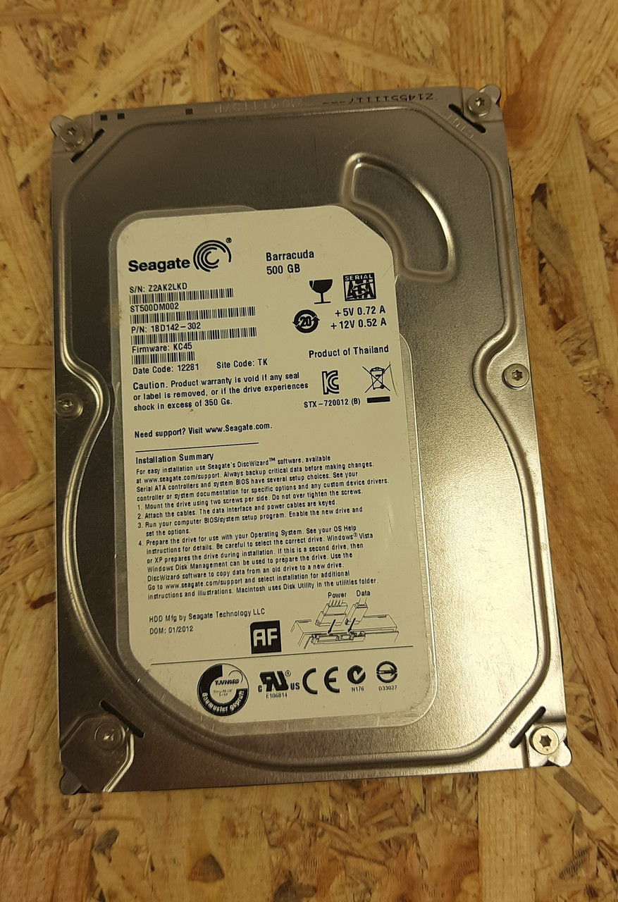 Жорсткий диск Seagate Desktop HDD 500GB б/в (unidial)
