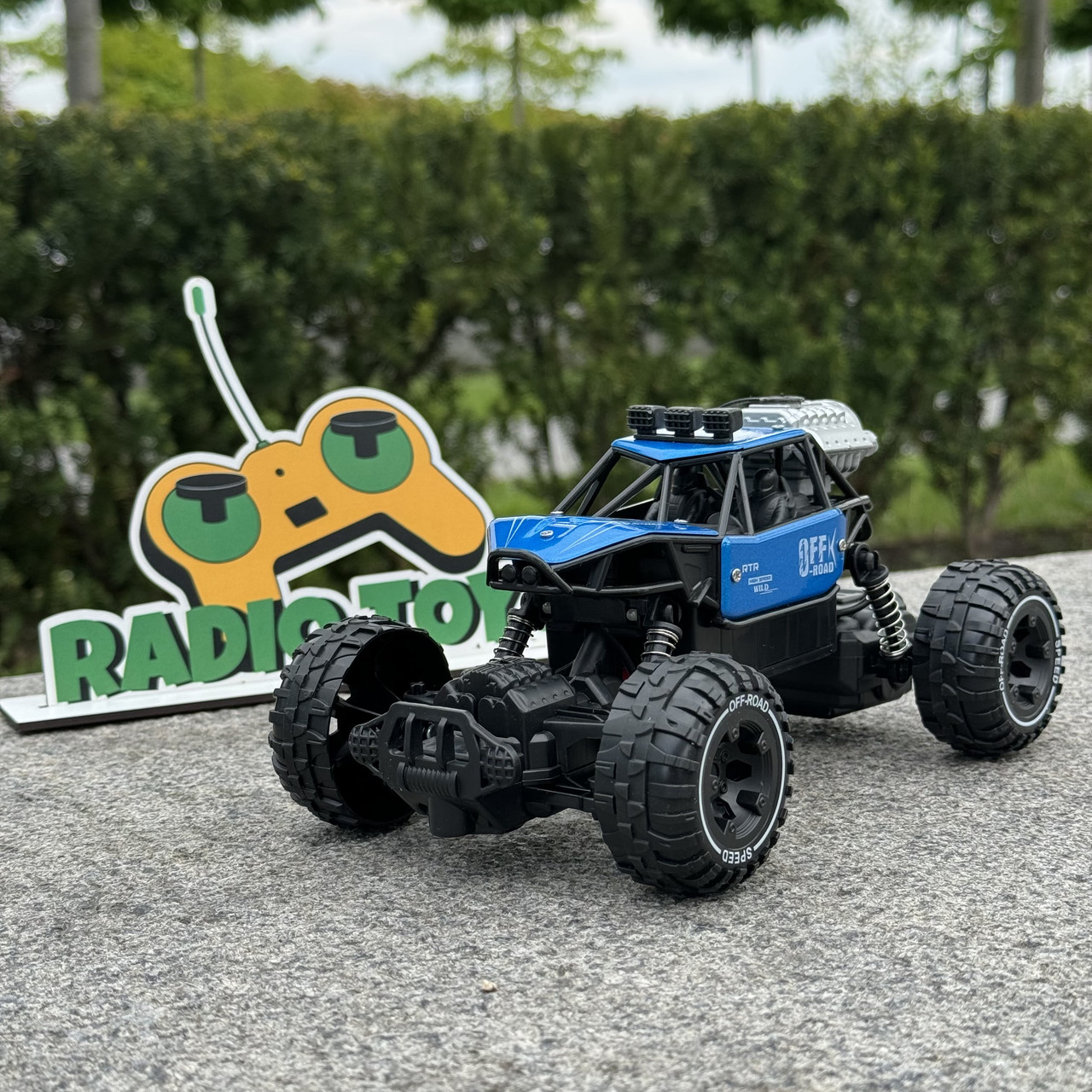 Джип на радіоуправлінні RIKI-RAMPAGE Синій | Машинки на пульті управління | Монстр трак на радіокеруванні, фото 1