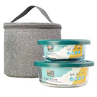 Набор контейнеров пищевых с крышкой и сумкой SNT Lunch 6050-02 3 предмета Отличное качество