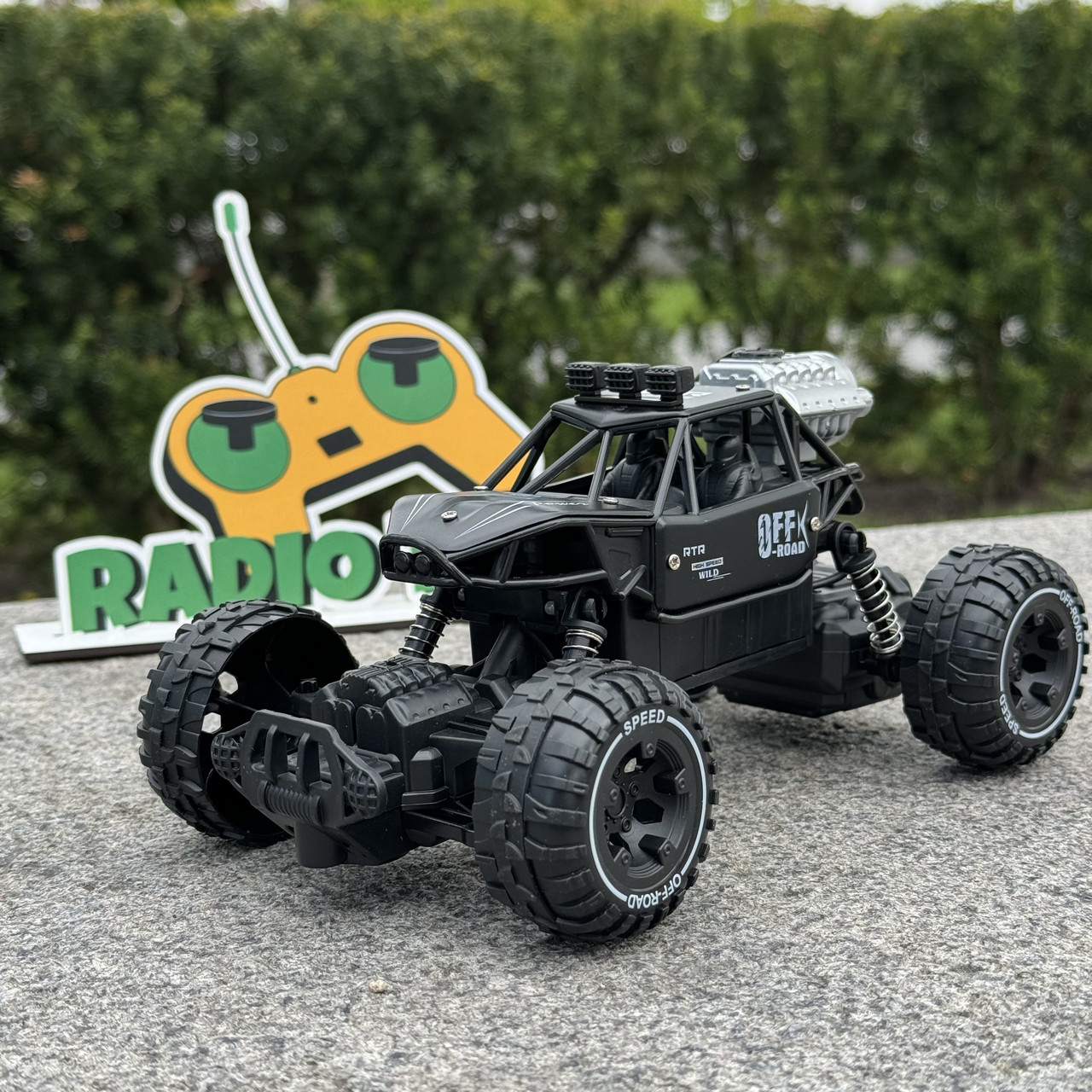 Джип на радіоуправлінні RIKI-RAMPAGE Чорний | Машинки на пульті управління | Монстр трак на радіокеруванні, фото 1
