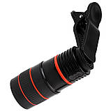 Знімний об'єктив телескоп 8х для камери мобільного телефону Mobile Phone Telescope лінза з прищіпкою, фото 5