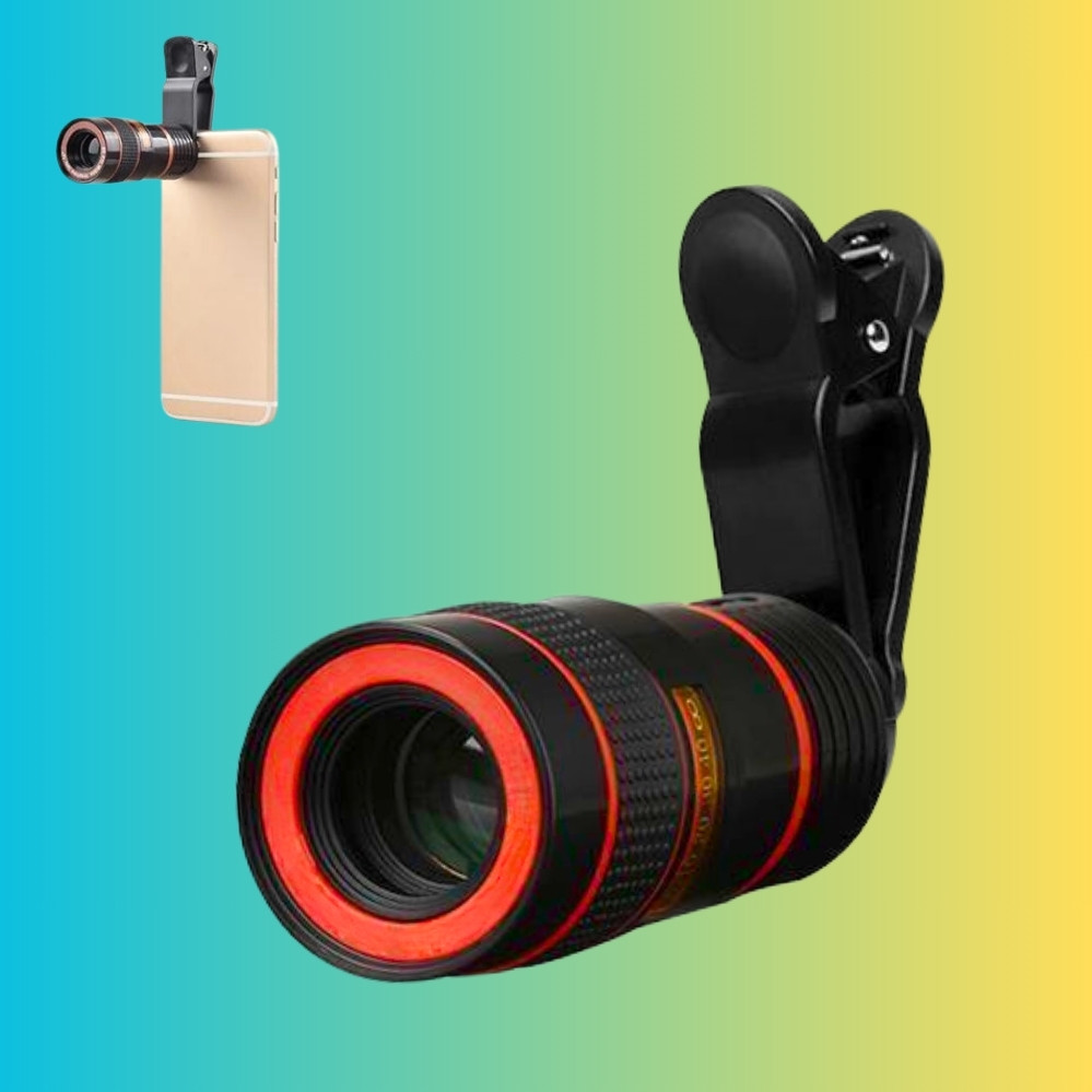 Знімний об'єктив телескоп 8х для камери мобільного телефону Mobile Phone Telescope лінза з прищіпкою, фото 1