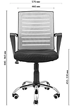 Офисное кресло Richman Флеш хром спинка-сетка серая, фото 5