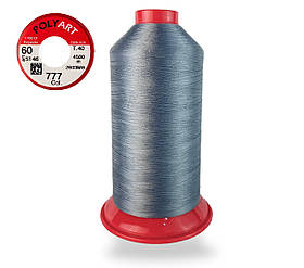 Нитка швейна поліестер POLYART(ПОЛІАРТ) N60 колір #777 сірий 4500м (ОРИГІНАЛ, ТУРЕЧЧИНА)