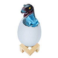 Настольный 3D светильник RIAS Динозаврик в яйце аккумуляторный с пультом (3_02531) PR, код: 7847799
