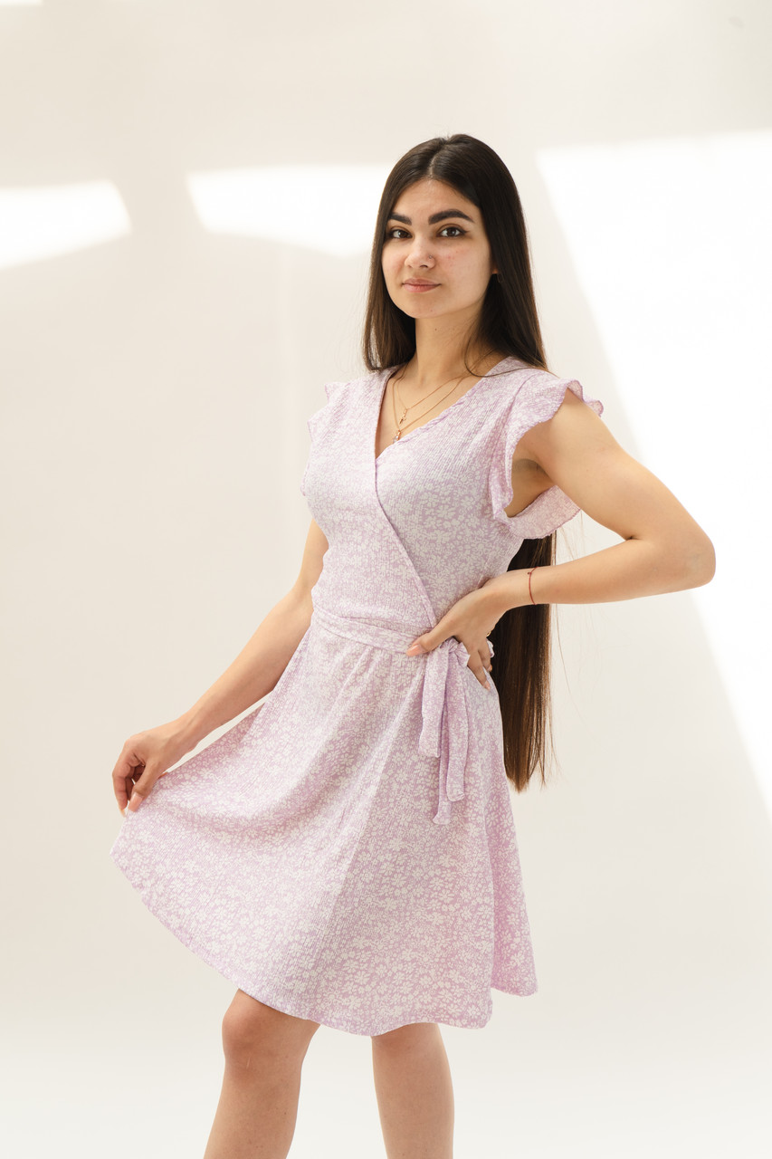 Жіноче літнє плаття фіолетове No 23063 (42-46)