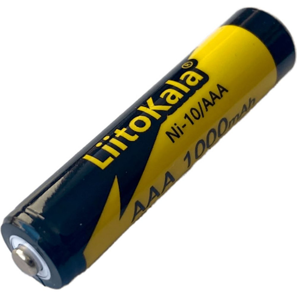 Акумулятор LiitoKala Ni-10/AAA 1.2V 1000mAh (Чорний з жовтим), фото 1