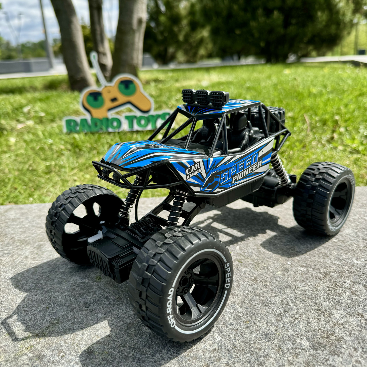 Монстр Трак на радіоуправлінні King Drive Off-Road Синій | Машина на пульті управління | на радіокеруванні, фото 1
