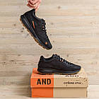 Чоловічі спортивні кросівки з натуральної шкіри MERRELL Black шкіряні чоловічі кросівки для бігу та залу, фото 7