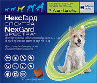 НексГард Спектра против паразитов для собак M (7.5-15 кг) (