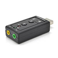 Контроллер USB-sound card (7.1) 3D sound (Windows 7 ready), OEM l
