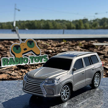 Джип на радіоуправлінні Lexus LX600 Сірий | Машинки на пульті управління | Машина на радіокеруванні