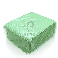 Стоматологические салфетки нагрудники непромокаемые 3-х шаровые, 50 шт, 41х33см, мятно-зеленые