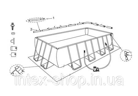Горизонтальний прогін Intex 12161 "А" для прямокутних басейнів Prism Frame (400х200 см), фото 3