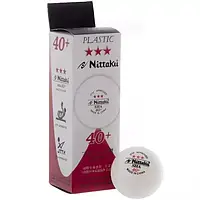 Кульки для настільного тенісу Nittaki, 3шт, білий, NB-1400 Код: NB-1400