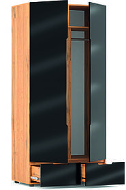 Шафа 2Д + 2Ш Афіна МДФ Чорний глянець