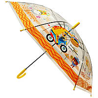 Зонт детский UM14102 прозрачный 66 см (Лева) Seli Парасолька дитяча UM14102 прозора 66 см (Лева)