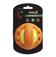 Игрушка AnimAll GrizZzly для собак, теннисный мяч, желто-оранжевый, 9.2 см