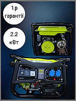 Генераторы и электростанции Электрогенератор 2.2 кВт газ бензин Бытовые генераторы однофазные Potere