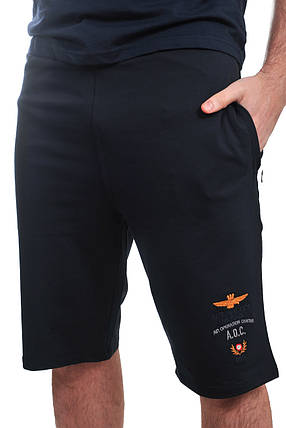 Шорти чоловічі трикотаж Aeronautica Militare 24-23891 темно-сині, фото 1