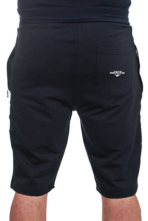 Шорти чоловічі трикотаж Aeronautica Militare 24-23891 темно-сині, фото 3