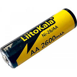Акумулятор LiitoKala Ni-26/AA 1.2V AA 2600mAh NiMH (Чорний з жовтим)