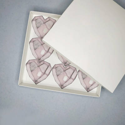 Коробка подарункова, 195х180х25 мм.