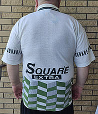 Футболка поло чоловіча батальна коттонова великого розміру SQUARE, Таїланд, фото 4