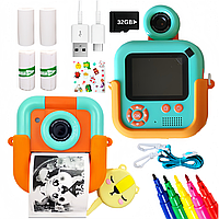 Найкращий фотоапарат для миттєвих знімків FoxFoto дитяча камера яка відразу друкує фото з іграми
