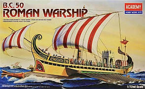 B.C.50 Роман. Збірна модель військового корабля у масштабі 1/72. ACADEMY 14207